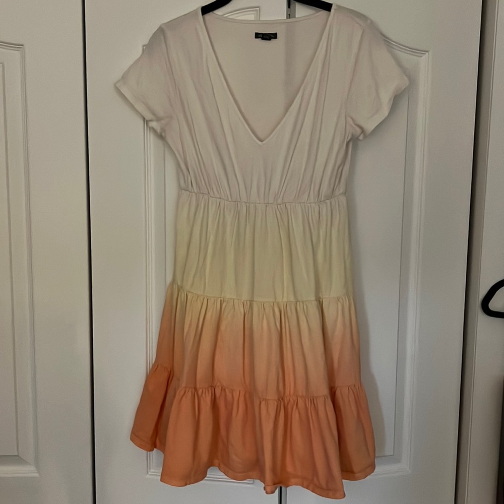 Ombré cotton mini dress